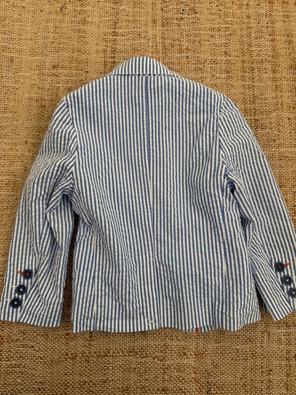 Mini Boden Seersucker Blazer Navy 2 - 3Y worn 1x - Picture 6 of 6